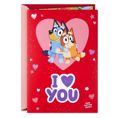 Bluey I Love You Musical Valentine's Day Card for Kids for only USD 7.99 | Hallmark