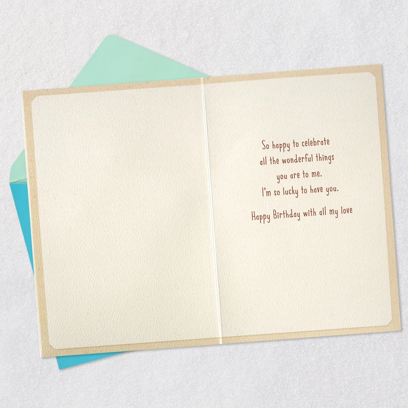 All the Wonderful Things You Are to Me Romantic Birthday Card for Husband for only USD 6.99 | Hallmark