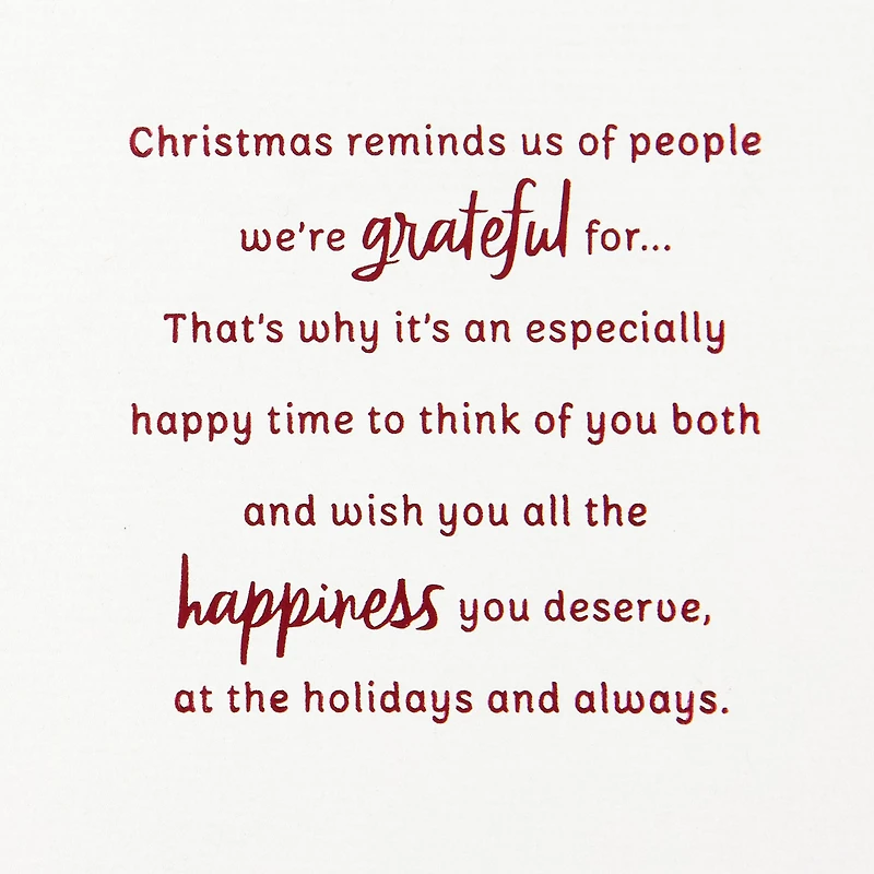 So Grateful for You Both Christmas Card for Brother and Partner for only USD 5.99 | Hallmark