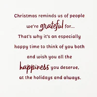 So Grateful for You Both Christmas Card for Brother and Partner for only USD 5.99 | Hallmark