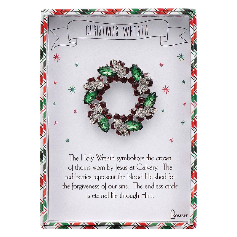 Roman Christmas Story Wreath Pin for only USD 19.99 | Hallmark
