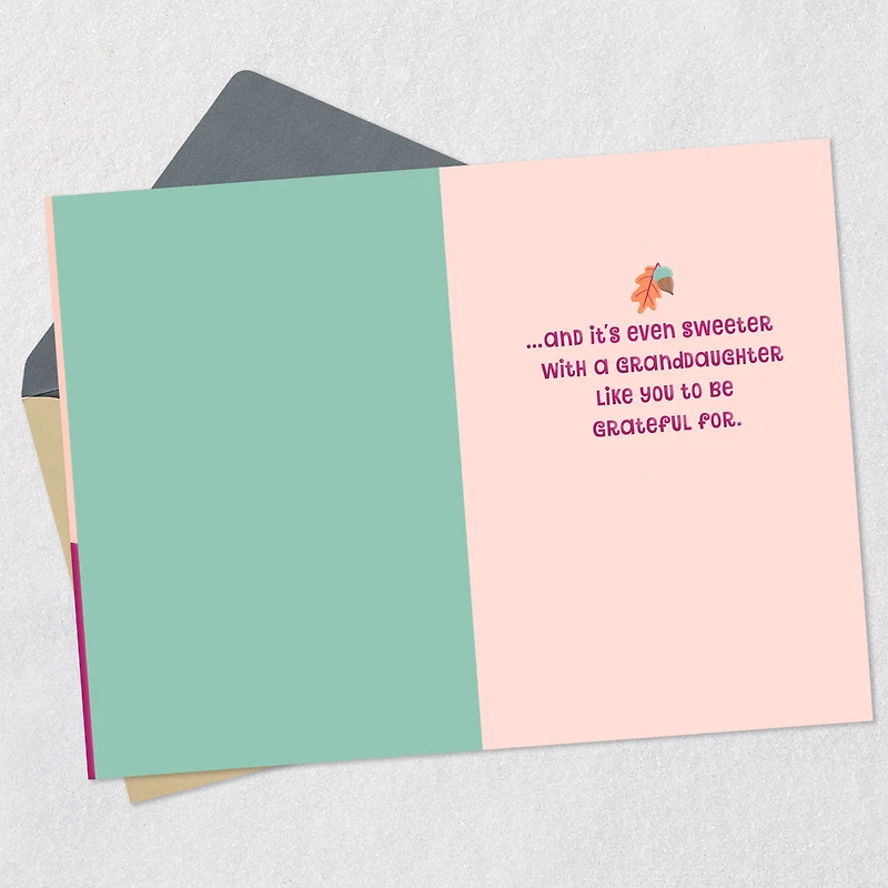 You Make Life Sweeter Thanksgiving Card for Granddaughter for only USD 2.99 | Hallmark