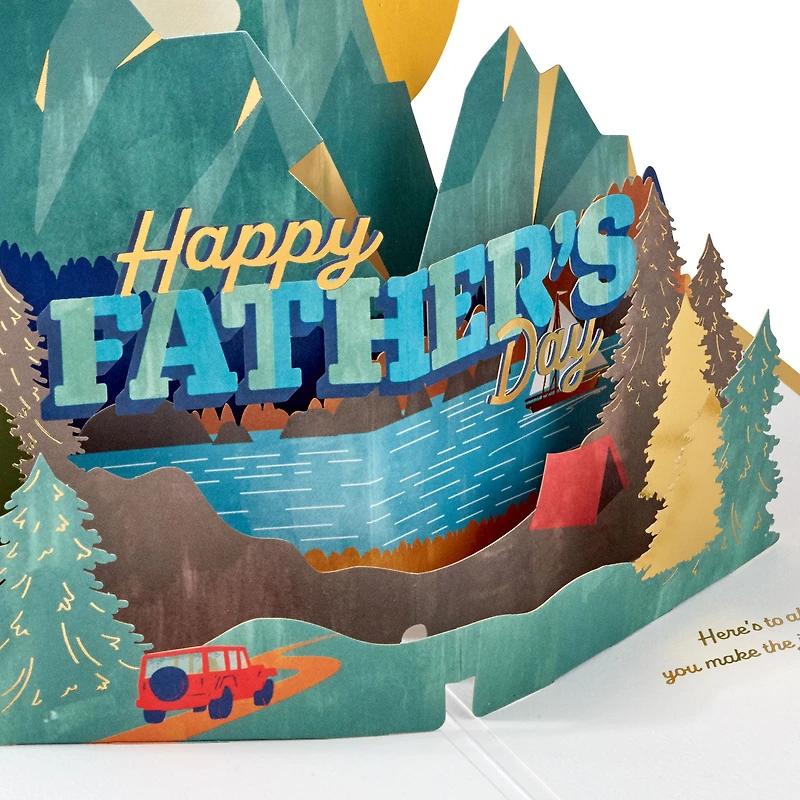 Fatherhood Is an Adventure 3D Pop-Up Father's Day Card for only USD 12.99 | Hallmark