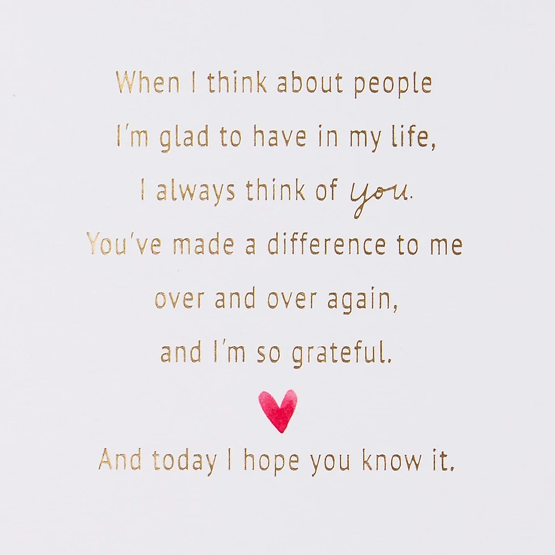 You've Made a Difference Valentine's Day Card for only USD 6.99 | Hallmark