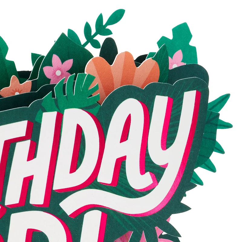 Tropical Flowers 3D Pop-Up Birthday Card for Her for only USD 7.99 | Hallmark