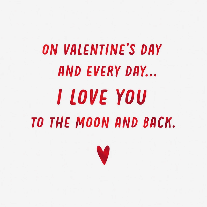 Love You to the Moon and Back Gift Card Greeting Romantic Valentine's Day Card for only USD 4.99 | Hallmark