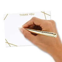 Contemporary Gold Lines Flat Blank Thank You Notes, Pack of 10 for only USD 5.00 | Hallmark