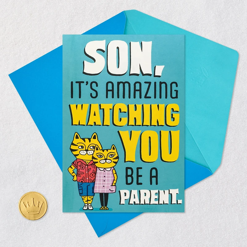 It's Amazing Watching You Be a Parent Funny Pop-Up Father's Day Card for Son for only USD 5.59 | Hallmark