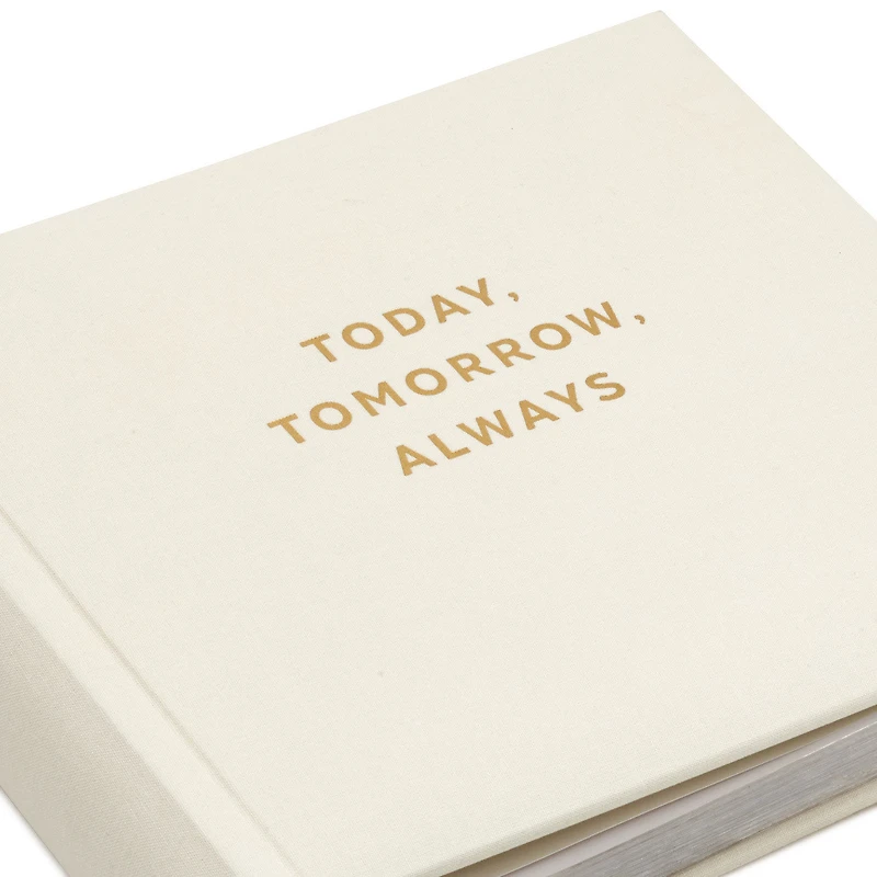 Today, Tomorrow, Always Gold on Cream Linen Photo Album for only USD 28.99 | Hallmark