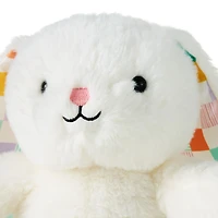 White Bunny With Patchwork Ears Easter Plush, 8" for only USD 9.99 | Hallmark