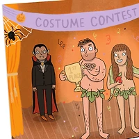 Adam and Eve Poison Ivy Costumes Funny Halloween Card for only USD 3.69 | Hallmark