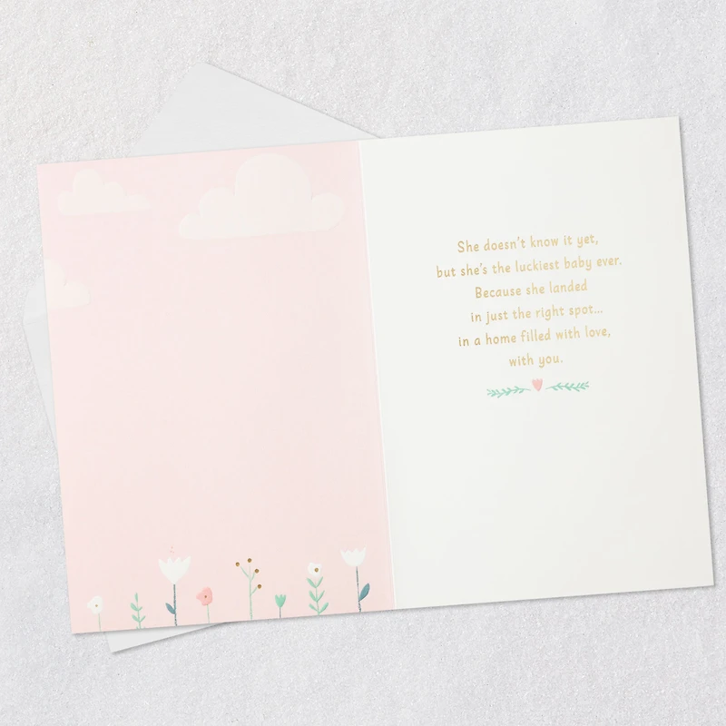 Luckiest Baby Ever New Baby Card for Girl for only USD 6.99 | Hallmark