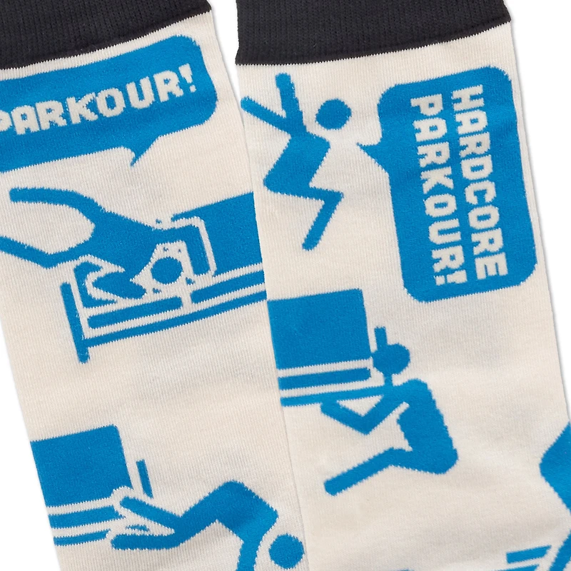 The Office Parkour Novelty Crew Socks for only USD 14.99 | Hallmark