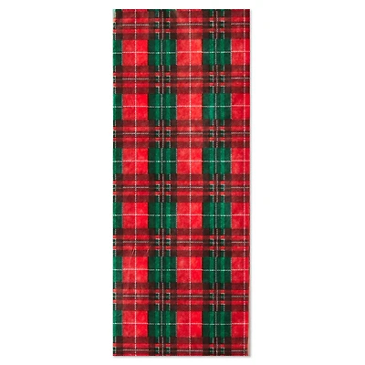 Red and Green Christmas Plaid Tissue Paper, 6 sheets for only USD 1.99 | Hallmark