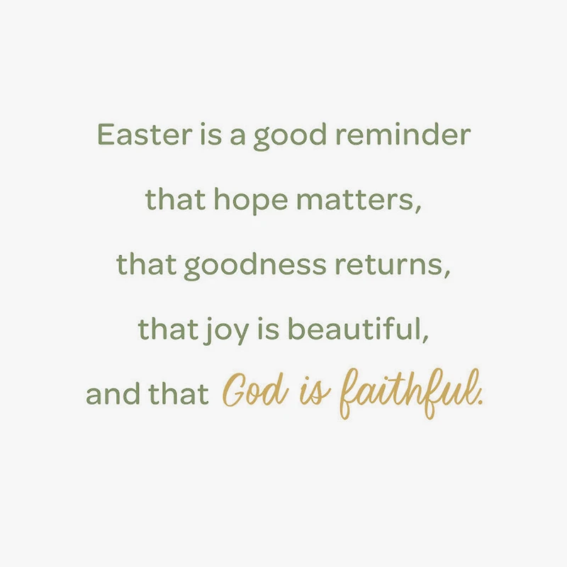 A Reminder That God Is Faithful Easter Card for only USD 3.99 | Hallmark