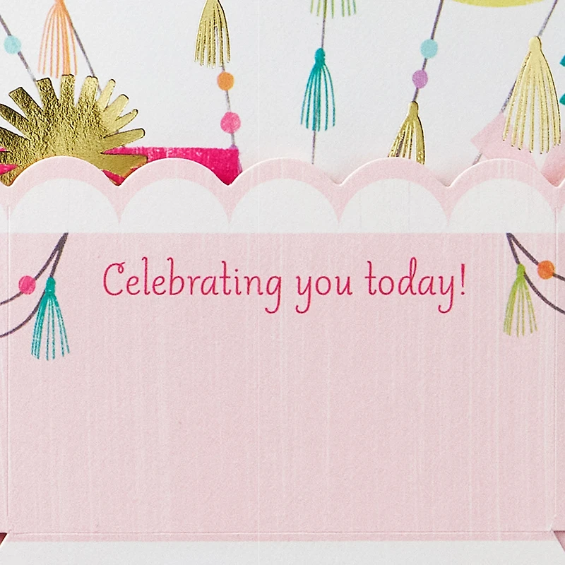 Pastel Balloons Musical 3D Pop-Up with Lights Birthday Card for only USD 9.99 | Hallmark
