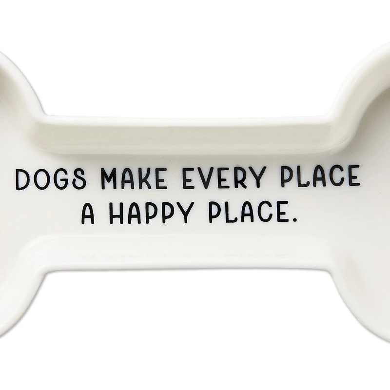 Happy Place Dog Bone-Shaped Trinket Dish for only USD 19.99 | Hallmark
