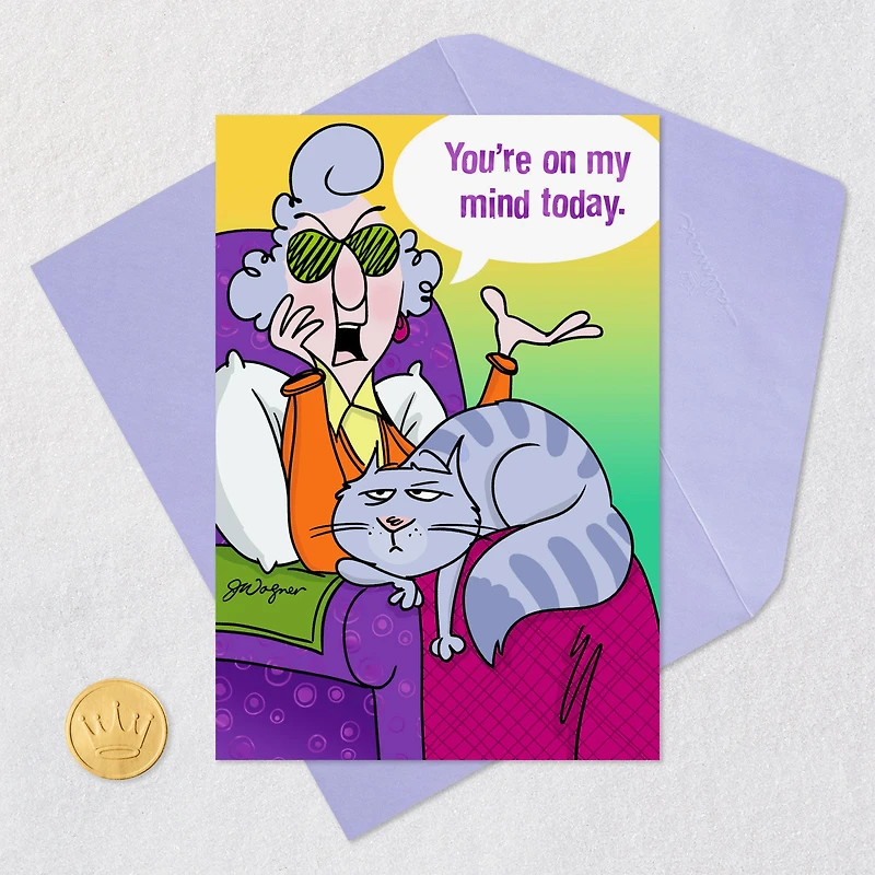Maxine™ You're on My Mind Funny Thinking of You Card for only USD 4.99 | Hallmark