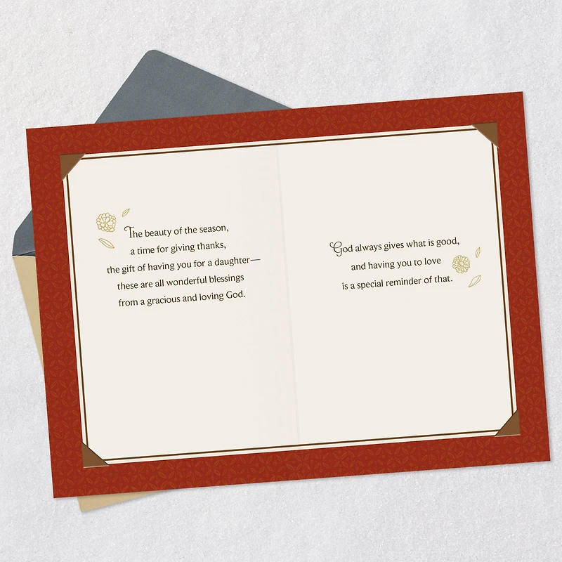 Wonderful Blessings from God Religious Thanksgiving Card for Daughter for only USD 2.99 | Hallmark
