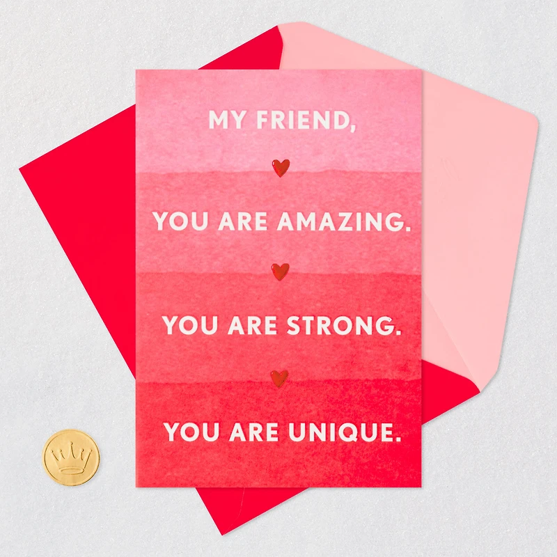 Amazing, Strong, Unique, Loved Friendship Card for only USD 3.59 | Hallmark