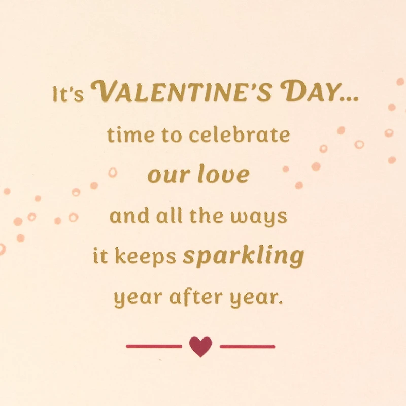 Our Love Keeps Sparkling Year After Year Valentine's Day Card for Wife for only USD 7.59 | Hallmark