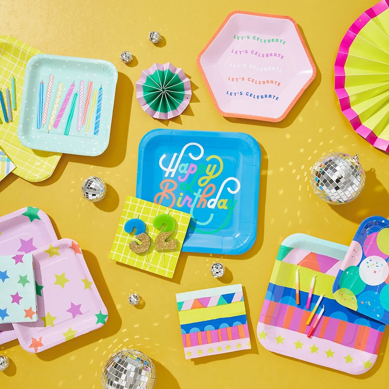 "Let's Celebrate" Dessert Plates, Pack of 8 for only USD 4.99 | Hallmark