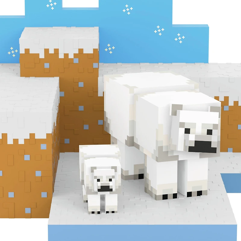 Minecraft Polar Bears in Snowy Tundra Ornament for only USD 30.99 | Hallmark
