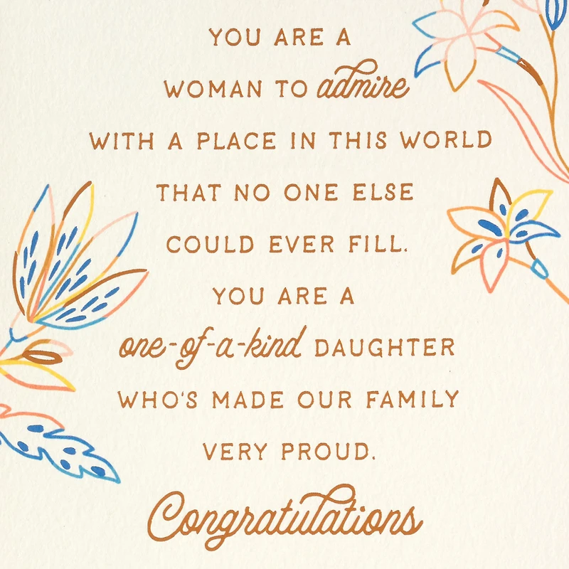 You're a Woman to Admire Graduation Card for Daughter for only USD 5.99 | Hallmark