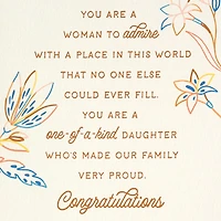You're a Woman to Admire Graduation Card for Daughter for only USD 5.99 | Hallmark