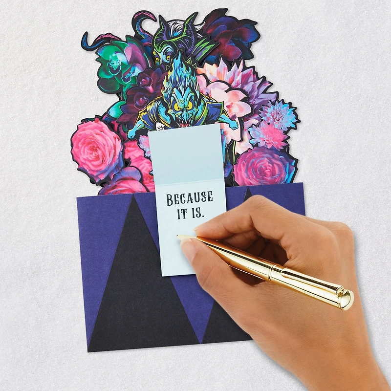 Disney Villains Floral Bouquet Pop-Up Card for only USD 8.99 | Hallmark