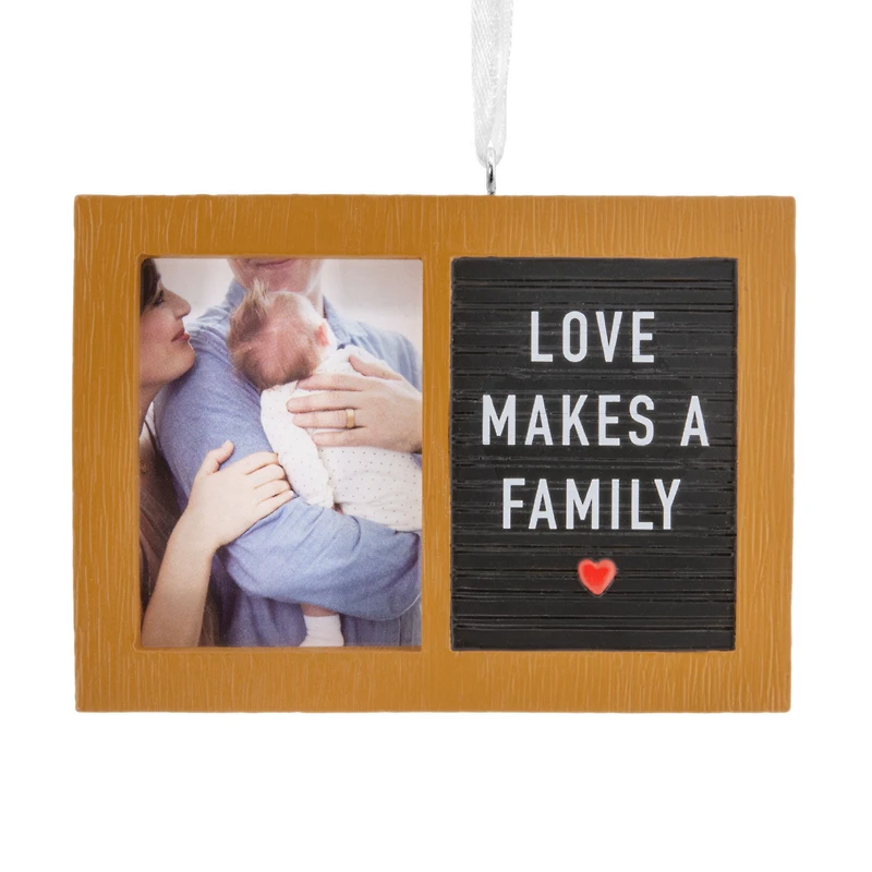 Love Makes a Family Letter Board Photo Frame Hallmark Ornament for only USD 14.99 | Hallmark