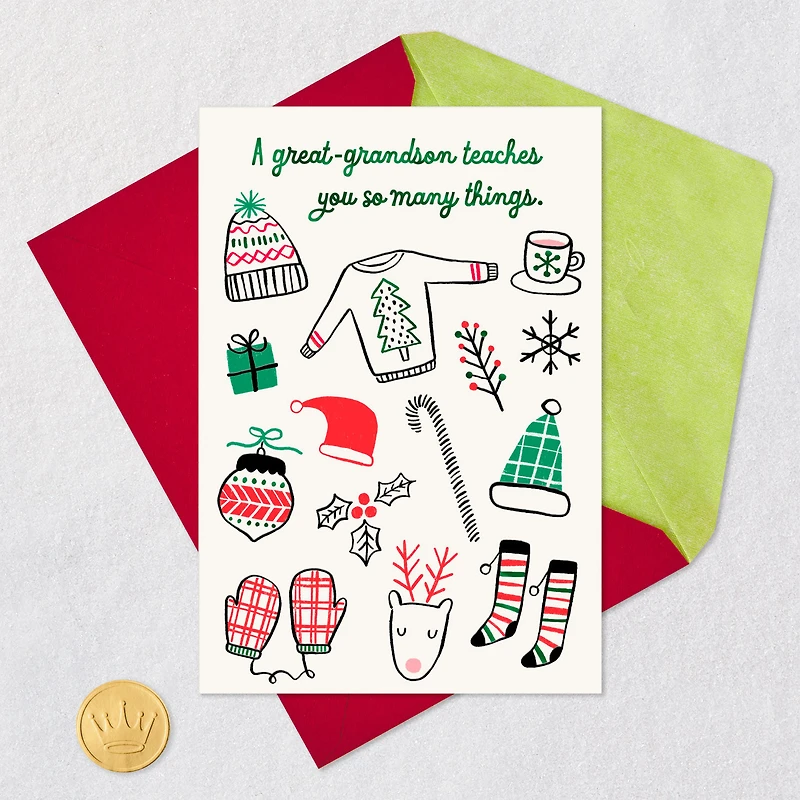 Love and Pride Christmas Card for Great-Grandson for only USD 2.99 | Hallmark