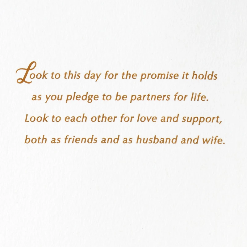 As You Pledge to Be Husband and Wife Wedding Card for only USD 7.29 | Hallmark
