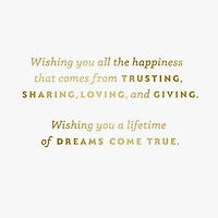 A Lifetime of Dreams Come True Gift Card Greeting Wedding Card for only USD 4.99 | Hallmark