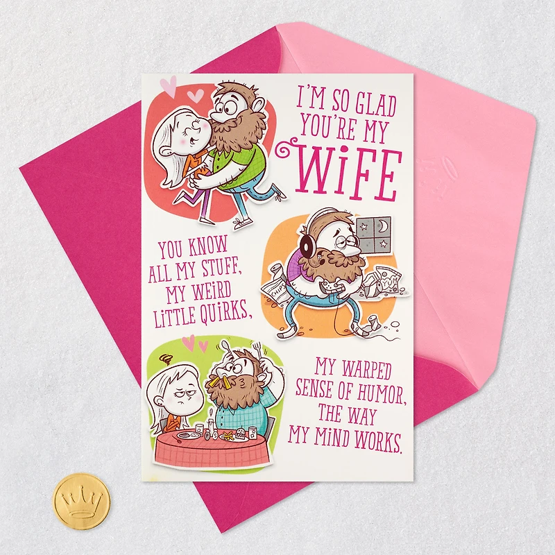 I’m Totally Crazy for You Birthday Card for Wife for only USD 6.59 | Hallmark