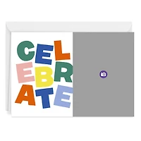 Bold Stacked Letters Custom Celebration Card for only USD 4.99 | Hallmark
