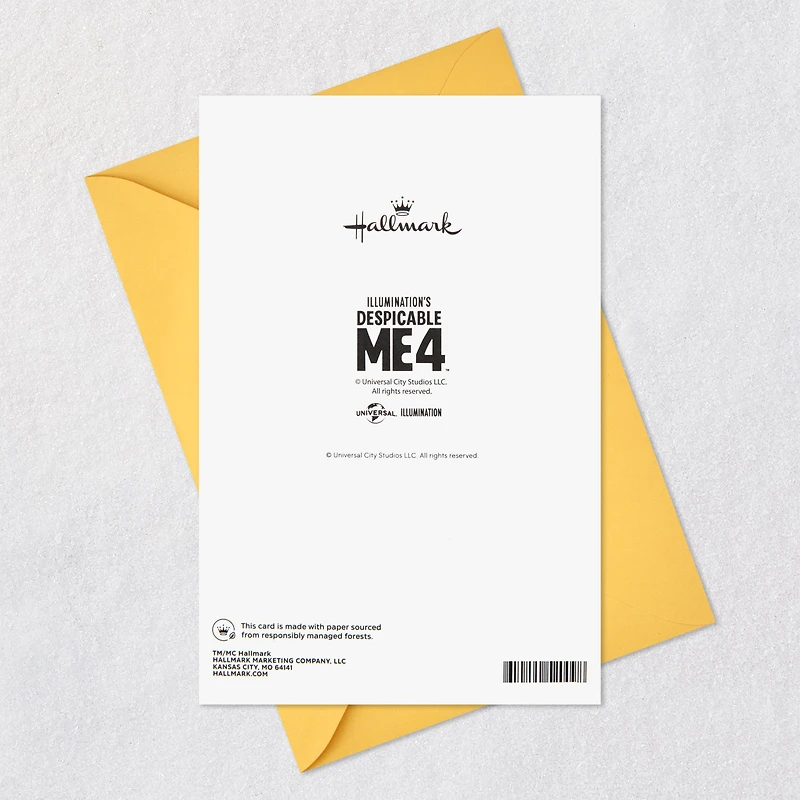 Despicable Me 4 Mind-blowing Coolness Minions Birthday Card for Kids With Stickers for only USD 4.99 | Hallmark