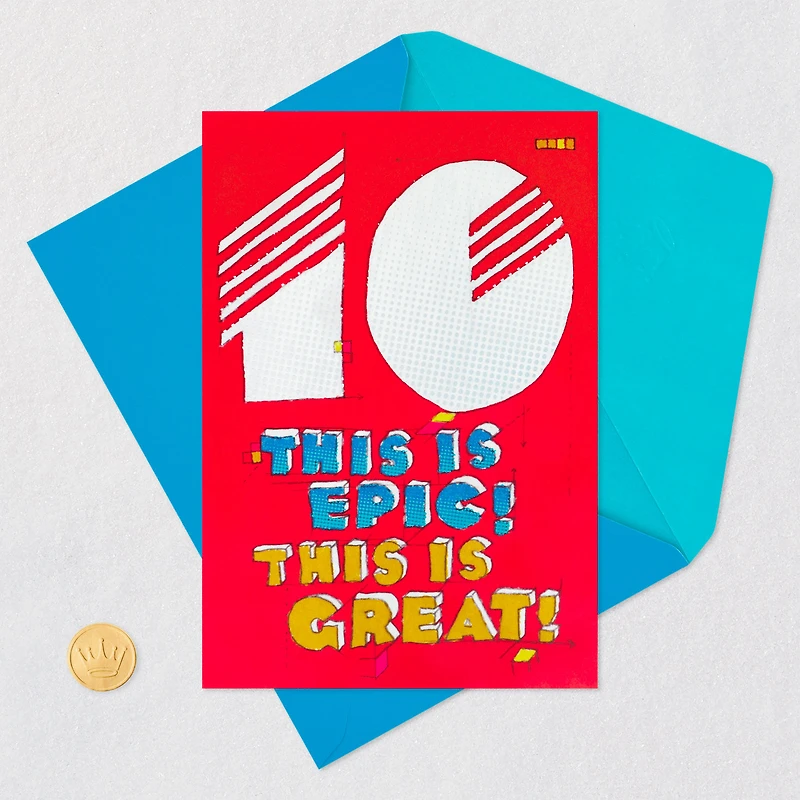 This Is Epic 10th Birthday Card for only USD 4.99 | Hallmark