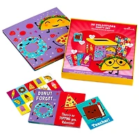 Punny Foods Kids Classroom Valentines Set With Cards, Stickers and Mailbox for only USD 9.99 | Hallmark