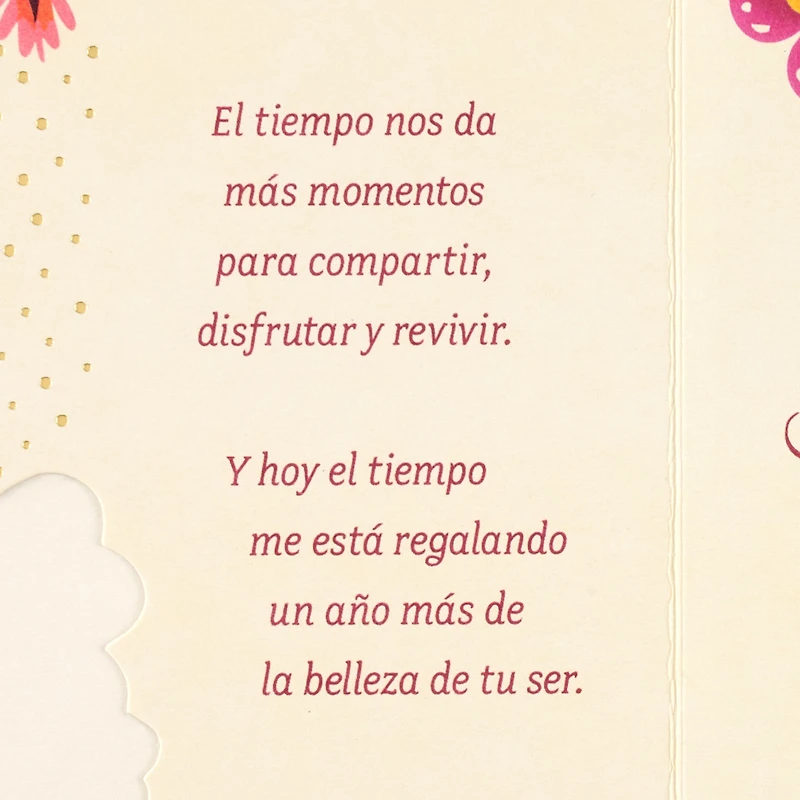Time Makes You More Beautiful to Me Spanish-Language Romantic Birthday Card for only USD 5.59 | Hallmark