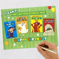 Party Animals Birthday Card for Kids With Mini Cards for only USD 5.99 | Hallmark