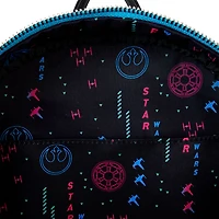 Loungefly Star Wars Light-Up Neon Glow 70s Mini Backpack for only USD 80.00 | Hallmark