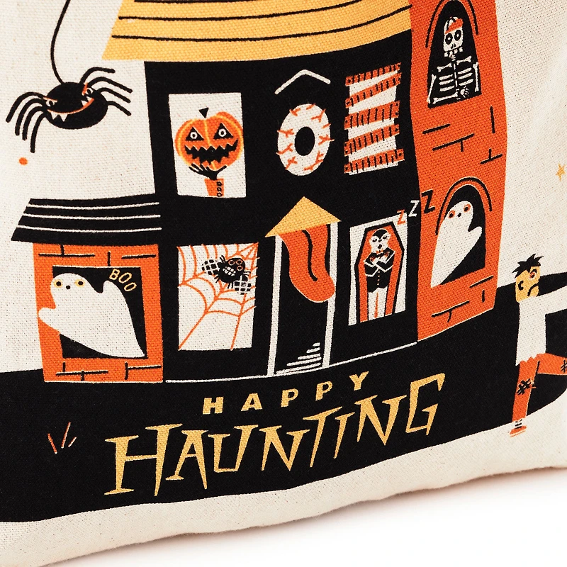 13" Happy Haunting Canvas Halloween Tote Bag for only USD 7.99 | Hallmark