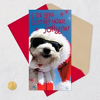 Get Your Jolly On Santa Dog Money Holder Christmas Card for only USD 2.99 | Hallmark
