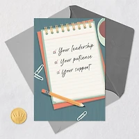 Appreciate Your Leadership, Patience and Support Boss's Day Card for only USD 3.99 | Hallmark