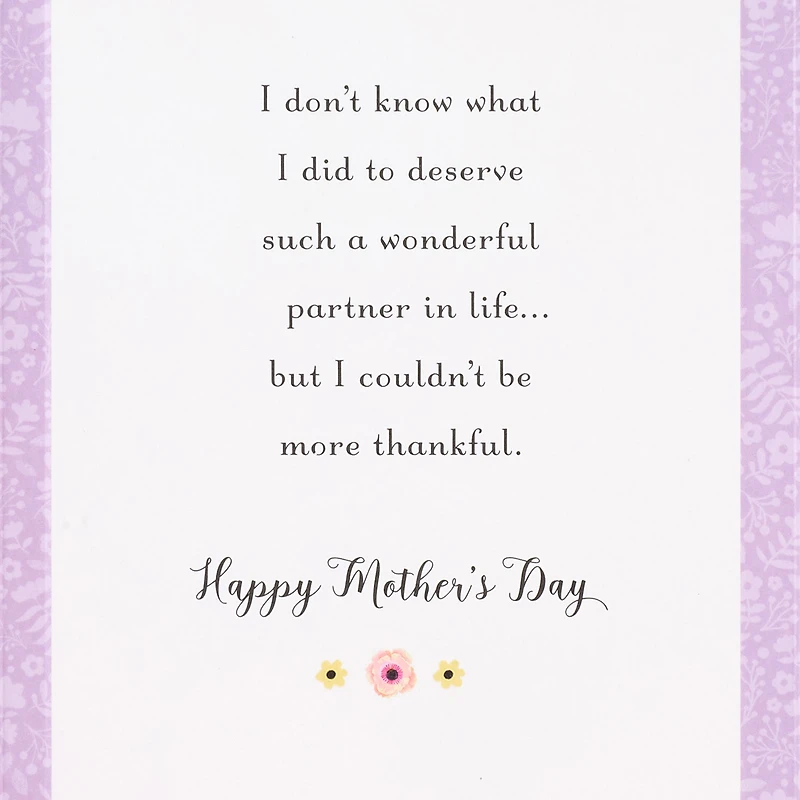 Incredible Mom, Wonderful Partner Mother's Day Card for Wife for only USD 6.99 | Hallmark