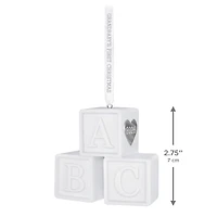 Grandbaby's First Christmas Blocks 2026 Porcelain Ornament for only USD 30.99 | Hallmark