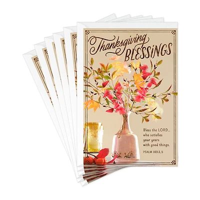 Fall Foliage Bouquet Religious Thanksgiving Cards, Pack of 6 for only USD 6.99 | Hallmark