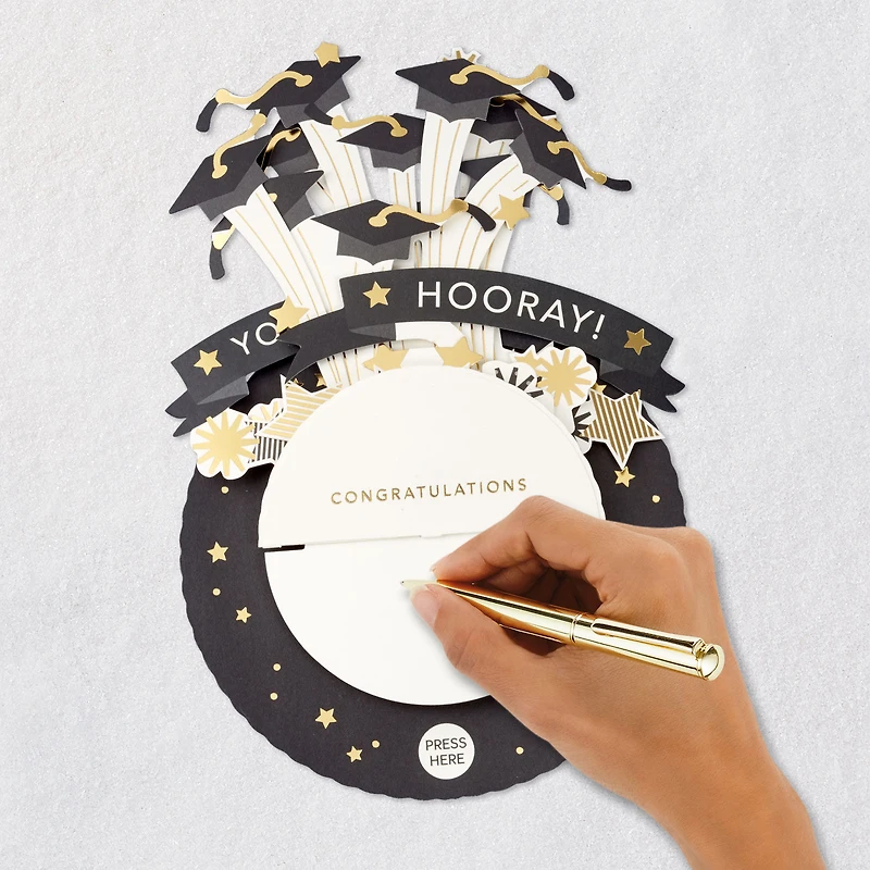 You Did It Musical 3D Pop-Up Graduation Card With Motion for only USD 14.99 | Hallmark