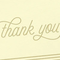 Gold Stripes on Ivory Blank Thank You Notes, Pack of 10 for only USD 10.49 | Hallmark